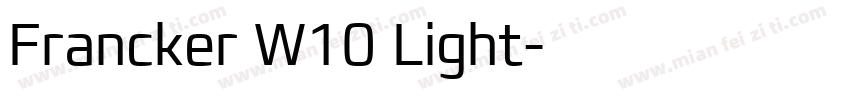 Francker W10 Light字体转换